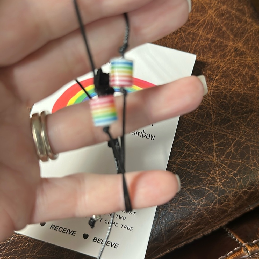 Rainbow Bracelets with adjustable string - Picture 5 of 7